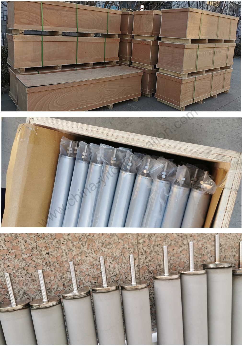 Titanium powder filter cartridge