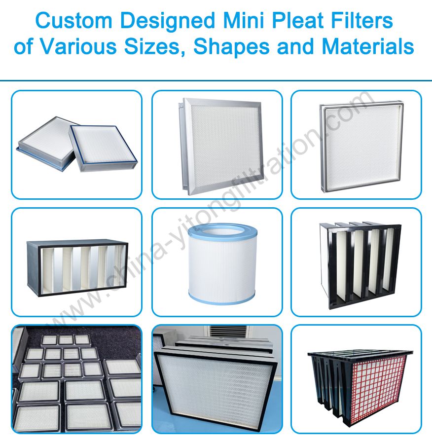 Mini-Pleat Panel HEPA Filters